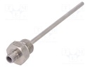 Sensor: temperature; Pt100; cl.A; Ø6x150mm; 0÷100°C; Leads: 3 leads