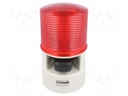 Signaller: lighting-sound; 24VDC; Colour: red; IP54; -30÷50°C
