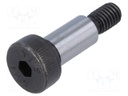 Shoulder screw; Mat: steel; Thread len: 11mm; Thread: M6; Cut: imbus