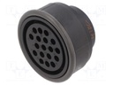 Connector: circular; female; UIC558; PIN: 18; for cable; crimped