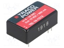 Converter: DC/DC; 10W; Uin: 9÷18V; Uout: 15VDC; Iout: 666mA; DIP16