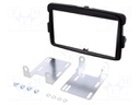 Radio mounting frame; Dacia; 2 DIN; black