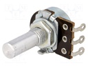 Potentiometer: shaft; single turn; 22kΩ; 100mW; ±20%; 6mm; carbon