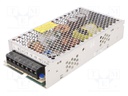 Power supply: industrial; single-channel,universal; 150W; 12VDC
