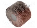 Wheel; Granularity: 60; Mounting: rod 6mm; with lever; 80x50mm