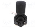 Joystick; 0÷10kΩ±5%,3- axes; Stabl.pos: 1; 10kΩ; -10÷80°C