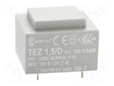 Transformer: encapsulated; 1.5VA; 230VAC; 12V; 125mA; Mounting: PCB