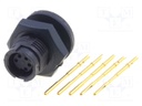 Connector: circular; Series: EN2; socket; female; soldering; PIN: 5