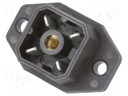 Connector: square; Series: G; socket; male; PIN: 4; tinned; IP65; 50V