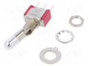 Switch: toggle; Pos: 2; SPDT; ON-ON; 5A/120VAC; 5A/28VDC; -30÷85°C