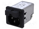 Connector: AC supply; socket; male; 1A; 250VAC; IEC 60320; 11mH