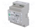 Power supply: switching; for DIN rail; 30W; 48VDC; 630mA; OUT: 1