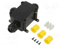 Connector: AC supply; screw terminal; IP68; Body: black