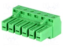 Pluggable terminal block; 7.62mm; ways: 6; straight; plug; female