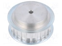 Belt pulley; AT10; W: 25mm; whell width: 40mm; Ø: 74.55mm; aluminium