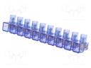 Terminal block; screw terminal; ways: 10; for cable; 2.5mm2; 450V