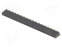 Socket; pin strips; female; PIN: 36; straight; 1.27mm; SMT; 1x36