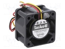 Axial Fan, 24 V, DC, 40 mm, 28 mm, 11.3 cu.ft/min, 0.32 m³/min