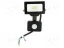 Lamp: LED flood light; 230VAC; 10W; 6400K; CRImin: 80; 1000lm