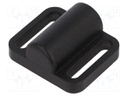 Locator; for spring latches; W: 38mm; Mat: zinc alloy; Øhole: 10mm