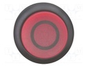 Switch: push-button; Stabl.pos: 2; 22mm; red; IP67; Pos: 2; Ø22.5mm