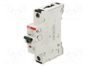 Circuit breaker; 240VAC; Inom: 10A; Poles: 1; Charact: D; 25kA; IP20