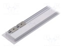 Profiles for LED modules; white; recessed; white; L: 1m; aluminium