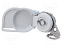 Lock; left; zinc and aluminium alloy; 15mm; Features: without key