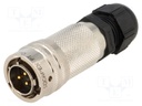 Connector: circular; PT; plug; male; PIN: 3; with cable gland; 13A