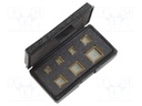 Test clips kit; PLCC; gold-plated