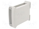 Enclosure: for DIN rail mounting; ABS