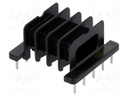 Coilformer: with pins; Application: EFD25/13/9; Mat: plastic