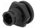 Connector: circular; Series: EN2; socket; male; THT; PIN: 4; 5A; IP68