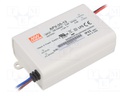 Power supply: switched-mode; LED; 36W; 12VDC; 3A; 90÷264VAC; IP42