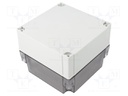 Enclosure: multipurpose; X: 130mm; Y: 130mm; Z: 100mm; MNX; grey; IK08