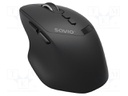 Mouse; black; USB A,USB C; wireless,Bluetooth; No.of butt: 7