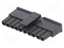 Plug; wire-board; female; Micro-Fit 3.0; 3mm; PIN: 10; w/o contacts