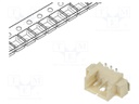 Socket; wire-board; male; 1.25mm; PIN: 3; SMT; 250V; 1A; tinned