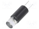 LED lamp; green; 5÷6VDC; No.of diodes: 1; -30÷75°C; 5mm; Body: black