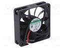 Fan: DC; axial; 12VDC; 60x60x15mm; 29.88m3/h; 21.3dBA; Vapo; 3000rpm