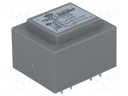 Transformer: encapsulated; 1.5VA; 230VAC; 6V; 6V; 0.1A; 0.1A; IP00