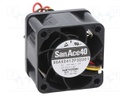 Axial Fan, San Ace 40 9GAX Series, 12 V, DC, 40 mm, 28 mm, 31.8 cu.ft/min, 0.9 m³/min