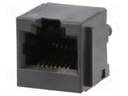 Socket; RJ45; PIN: 8; Layout: 8p8c; THT; on PCBs; straight