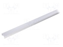 Profiles for LED modules; surface; natural; L: 1m; aluminium