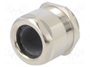 Cable gland; M32; IP68; Mat: brass; Body plating: nickel