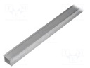 Profiles for LED modules; transparent; surface,recessed; L: 1m