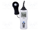 Light meter; 400/4k/40k/400klx; Fc,lux; 2x/s; 159x62x33mm; 250g