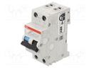 RCBO breaker; Inom: 6A; Ires: 300mA; Poles: 1+N; 230VAC; DIN; IP20