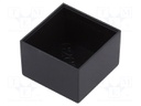 Enclosure: designed for potting; X: 20mm; Y: 20mm; Z: 13mm; ABS