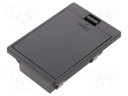Holder; 6LF22,6LR61; Batt.no: 1; black; with flap